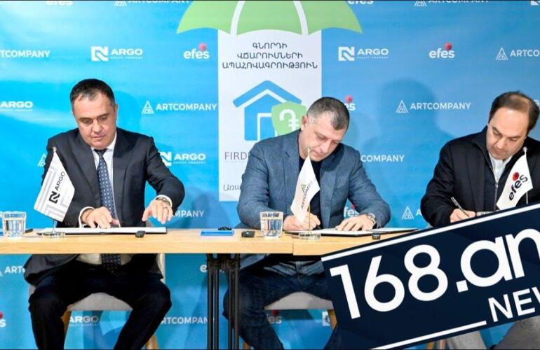 UNPRECEDENTED PROGRAM IN ARMENIA: BUYERS' PAYMENTS WILL BE SECURED IN REFERENCE TO 168. AM